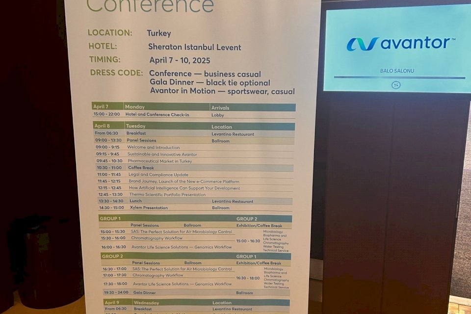 Avantor partnerska konferencija, Istanbul, Turska, travanj 2025.